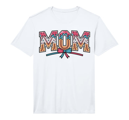 Mens Baseball Mom Coquette Bow Mommy T-Shirt - Novelty Apparel Men Women - T-Shirt, Sweatshirt, Hoodie