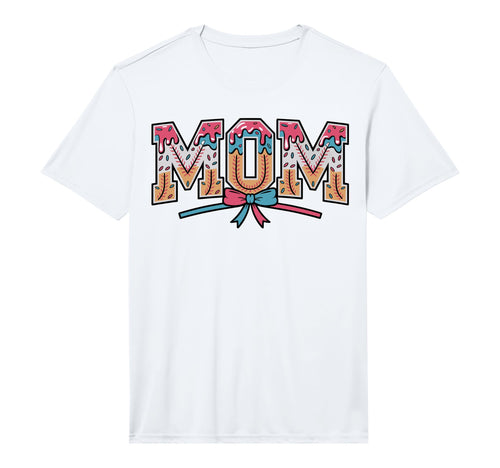 Mens Baseball Mom Coquette Bow Mommy T-Shirt - Novelty Apparel Men Women - T-Shirt, Sweatshirt, Hoodie
