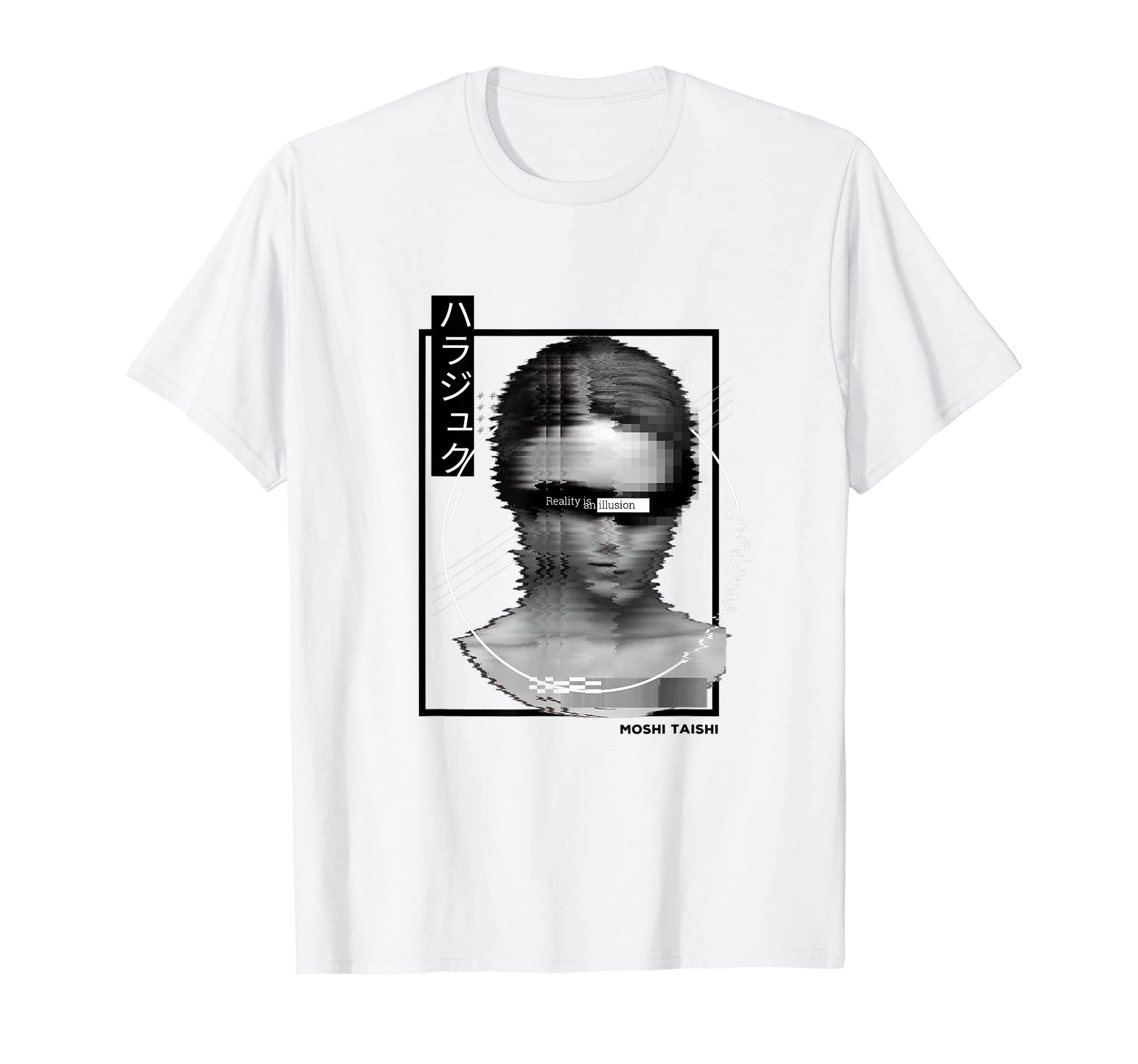 Vaporwave Statue Aesthetic Art Glitch T-Shirt - Minimalist Print Men Women - T-Shirt, Sweatshirt, Hoodie