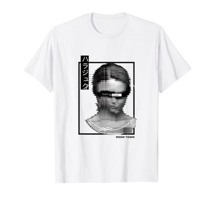 Vaporwave Statue Aesthetic Art Glitch T-Shirt - Minimalist Print Men Women - T-Shirt, Sweatshirt, Hoodie