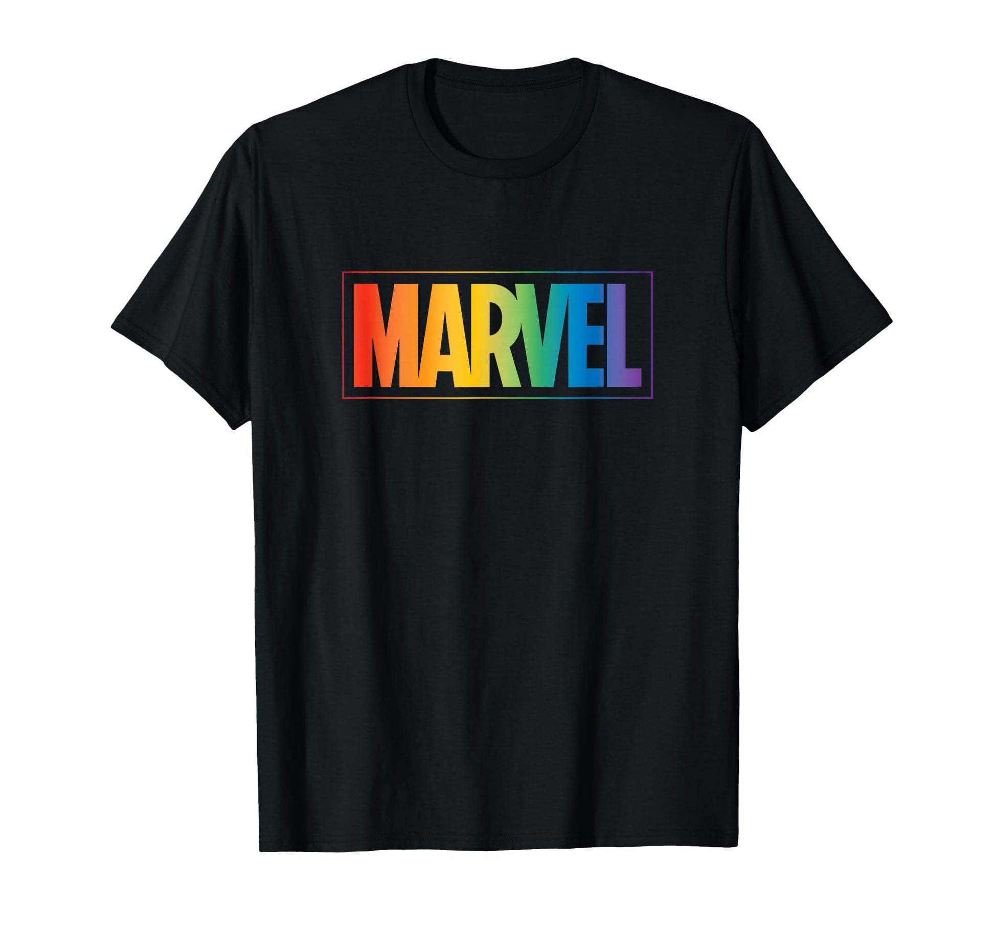 Marvel Comics Marvel Rainbow Title T-Shirt - Minimalist Print Unisex - T-Shirt, Sweatshirt, Hoodie
