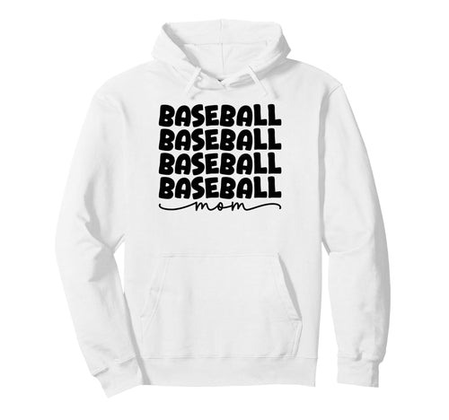 Baseball Mom Game Day Hoodie - Minimalist Print Unisex - T-Shirt, Sweatshirt, Hoodie