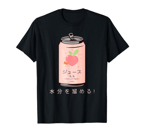 Japanese Peach Soft Drink Aesthetic T-Shirt - Graphic Print for Adults - T-Shirt, Sweatshirt, Hoodie