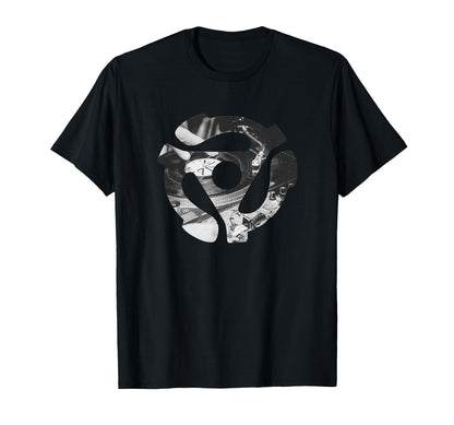 45 Rpm Record Adapter Insert Dj T-Shirt - Minimalist Print for Adults - T-Shirt, Sweatshirt, Hoodie