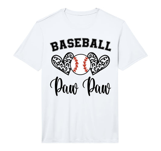 Mens Baseball Paw Paw Leopard Funny T-Shirt - Unique Graphic Unisex - T-Shirt, Sweatshirt, Hoodie