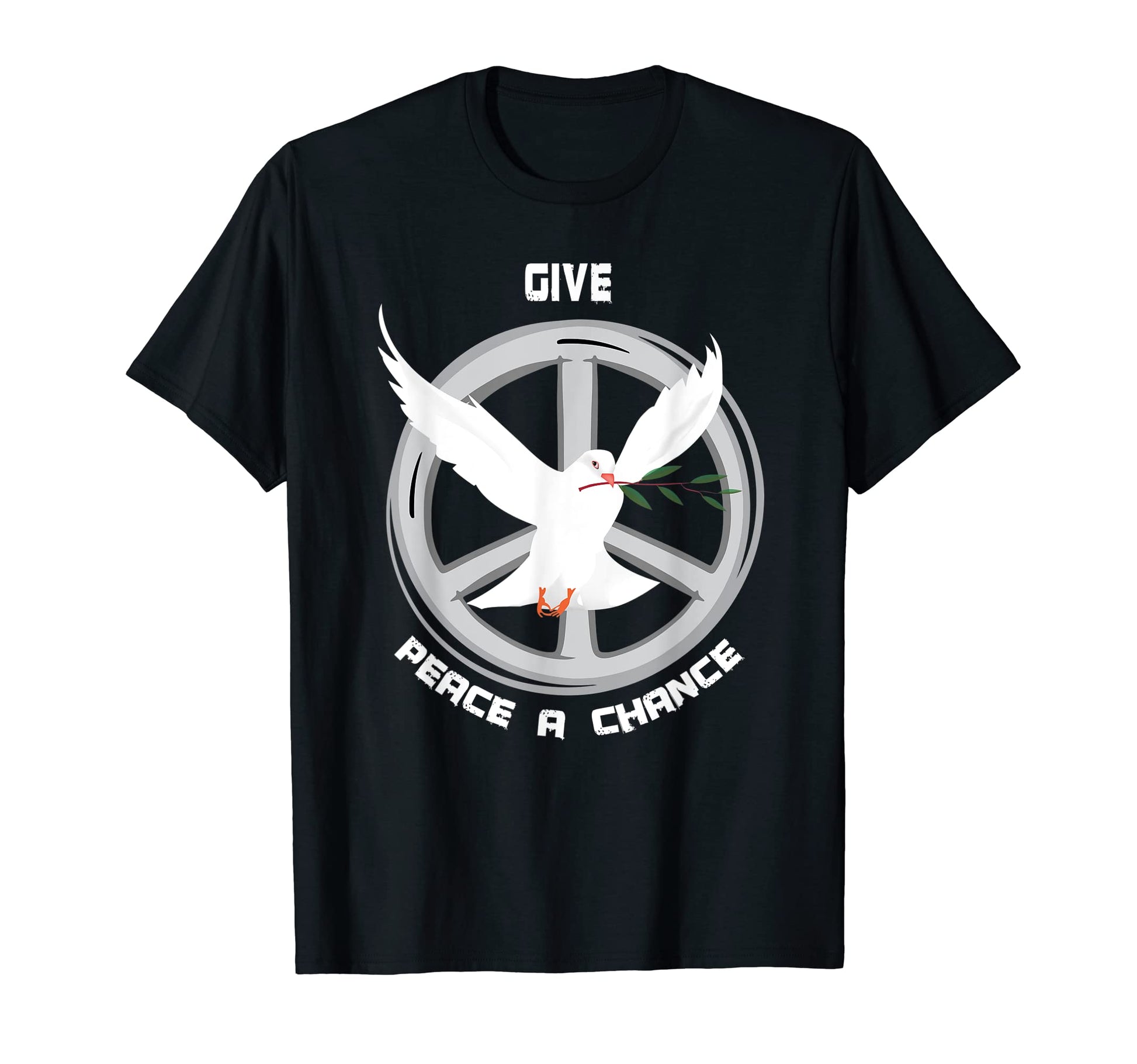 Give Peace Chance Peace World Peace T-Shirt - Unique Graphic for Adults - T-Shirt, Sweatshirt, Hoodie