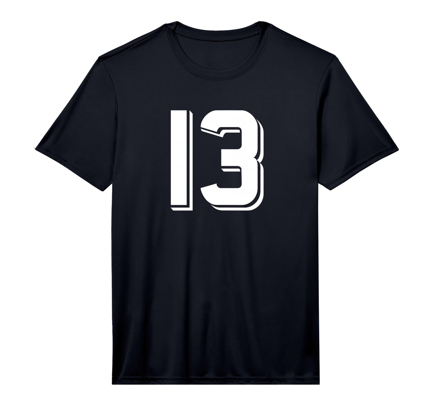 Number 13 Sports Team White Number T-Shirt - Custom Art Print Unisex - T-Shirt, Sweatshirt, Hoodie