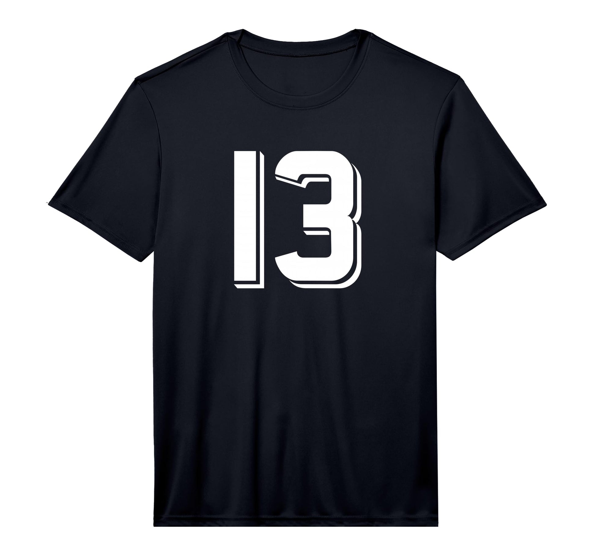 Number 13 Sports Team White Number T-Shirt - Custom Art Print Unisex - T-Shirt, Sweatshirt, Hoodie