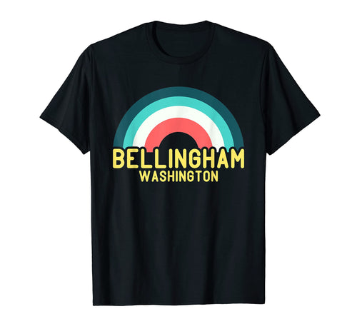 Bellingham Washington Rainbow T-Shirt - Streetwear Style for Adults - T-Shirt, Sweatshirt, Hoodie