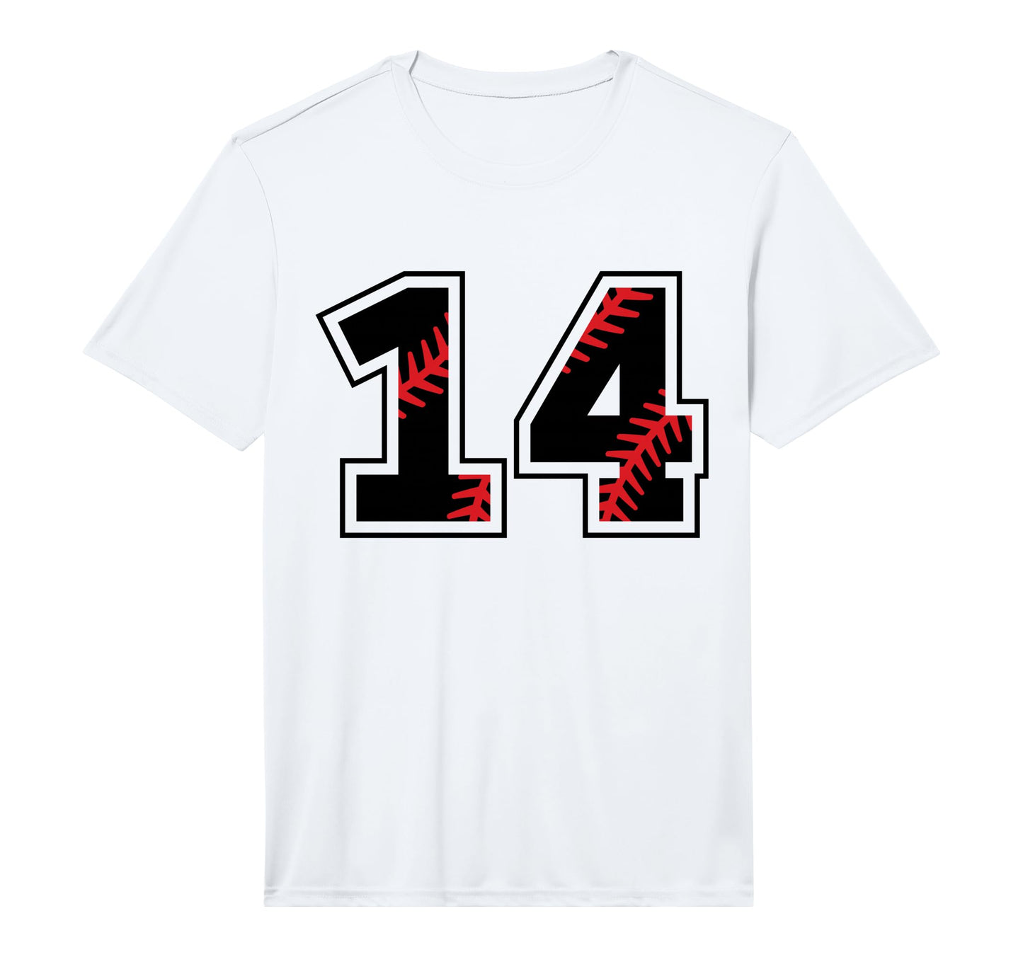 Number 14 Baseball Softball T-Shirt - Casual Everyday Wear Men Women - T-Shirt, Sweatshirt, Hoodie