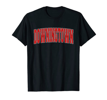 Downingtown Pa Pennsylvania Varsity T-Shirt - Minimalist Print Men Women - T-Shirt, Sweatshirt, Hoodie