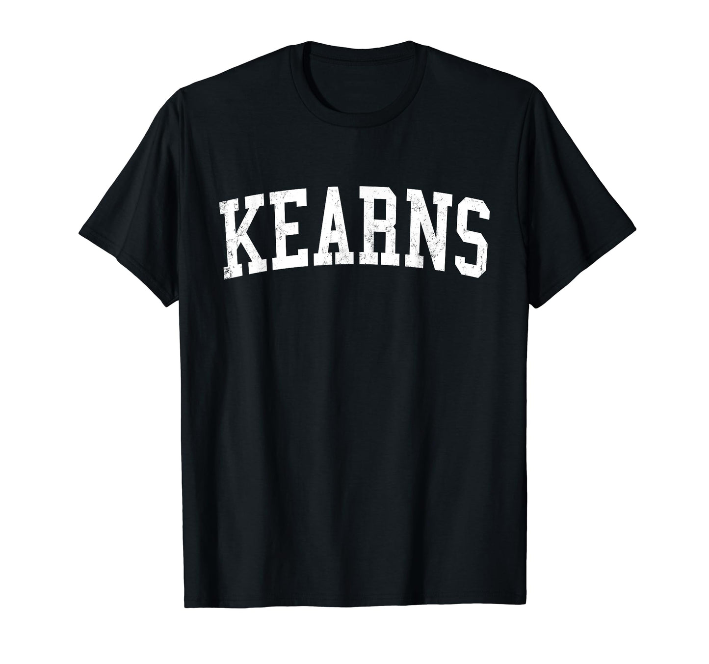 Kearns Ut Distressed White Varsity T-Shirt - Custom Art Print Men Women - T-Shirt, Sweatshirt, Hoodie