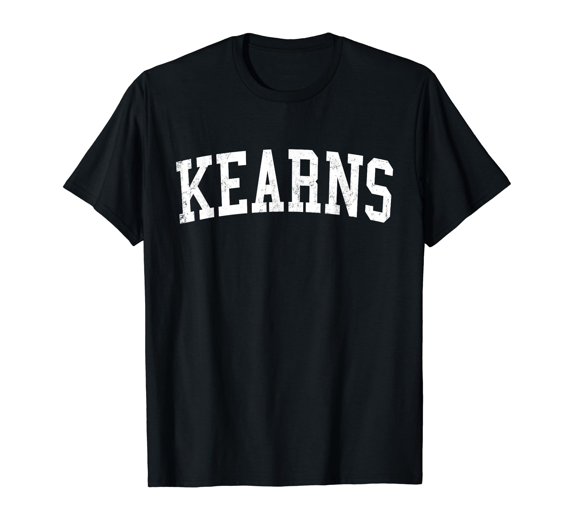 Kearns Ut Distressed White Varsity T-Shirt - Custom Art Print Men Women - T-Shirt, Sweatshirt, Hoodie