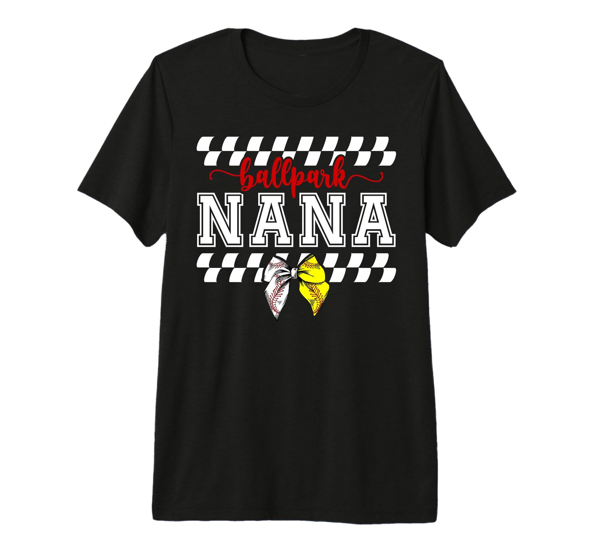 Ballpark Nana Softball Baseball Nana T-Shirt - Graphic Print Unisex - T-Shirt, Sweatshirt, Hoodie