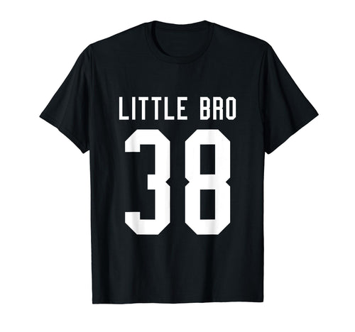 Number 38 Little Bro Biggest Fan T-Shirt - Unique Graphic Men Women - T-Shirt, Sweatshirt, Hoodie