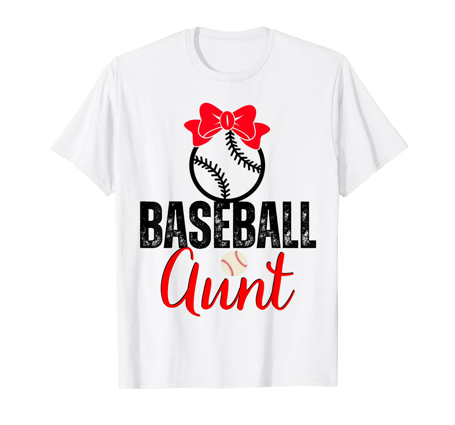 Baseball Aunt Family Matching Aunt T-Shirt - Custom Art Print Unisex - T-Shirt, Sweatshirt, Hoodie