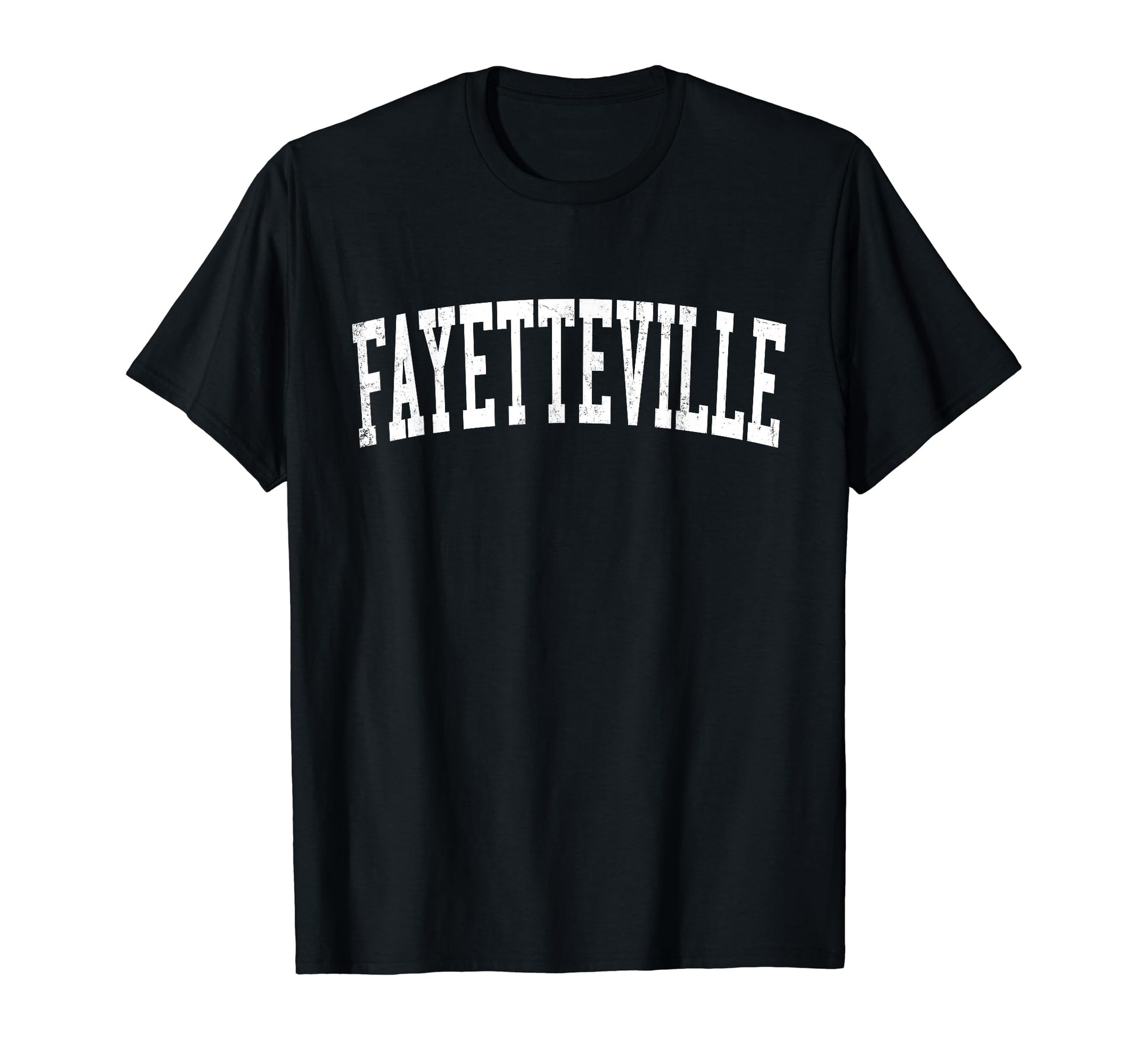 Fayetteville Ar Distressed White T-Shirt - Custom Art Print Men Women - T-Shirt, Sweatshirt, Hoodie