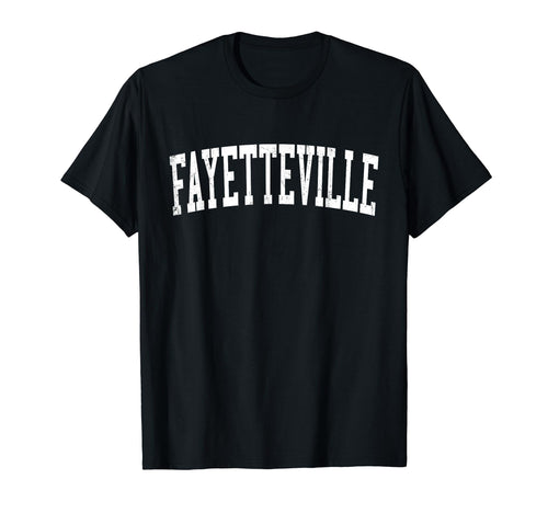 Fayetteville Ar Distressed White T-Shirt - Custom Art Print Men Women - T-Shirt, Sweatshirt, Hoodie