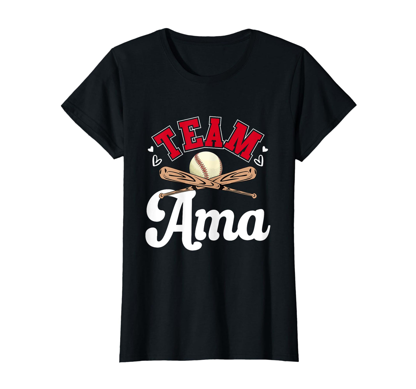 Team Ama Mothers Day Baseball Softball T-Shirt - Trendy Graphic for Adults - T-Shirt, Sweatshirt, Hoodie