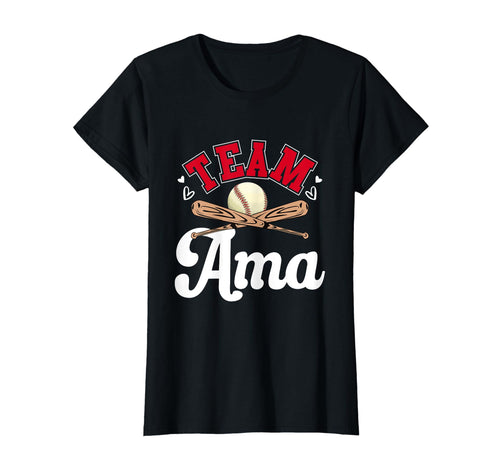 Team Ama Mothers Day Baseball Softball T-Shirt - Trendy Graphic for Adults - T-Shirt, Sweatshirt, Hoodie