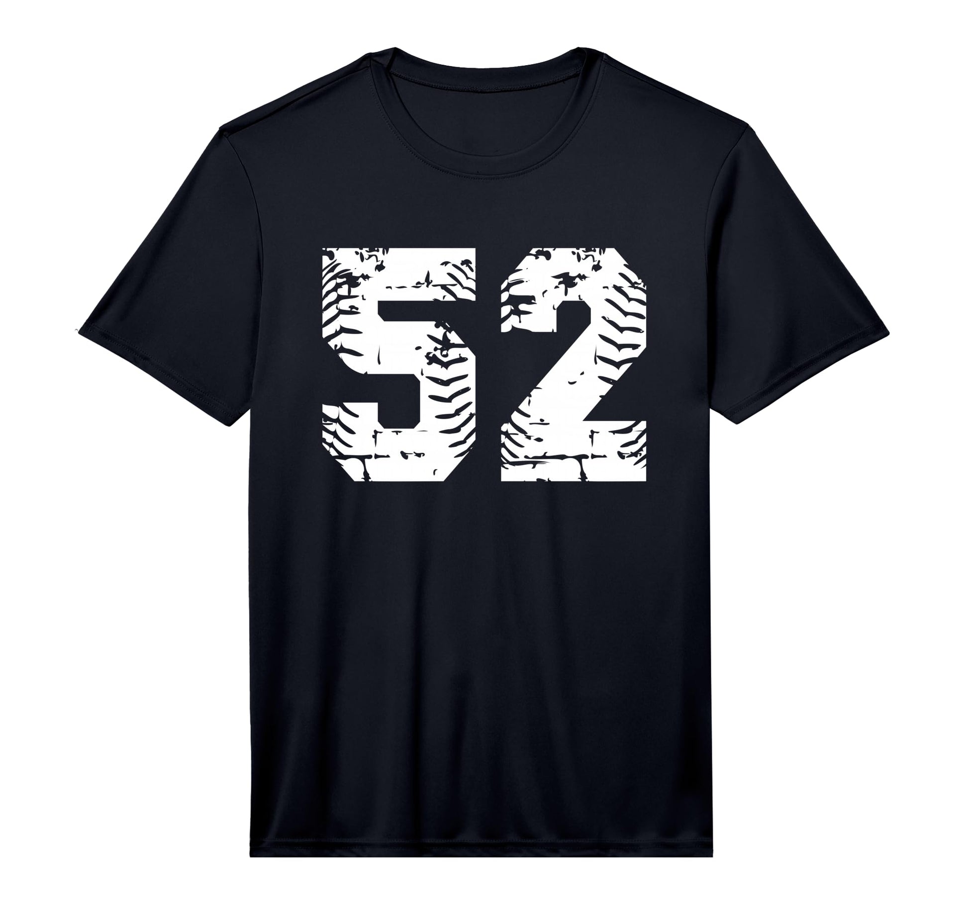 Number 52 Softball Baseball Number T-Shirt - Custom Art Print for Adults - T-Shirt, Sweatshirt, Hoodie