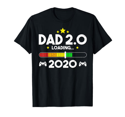 Dad Est 2020 New Daddy 2 0 Best Video T-Shirt - Streetwear Style Men Women - T-Shirt, Sweatshirt, Hoodie