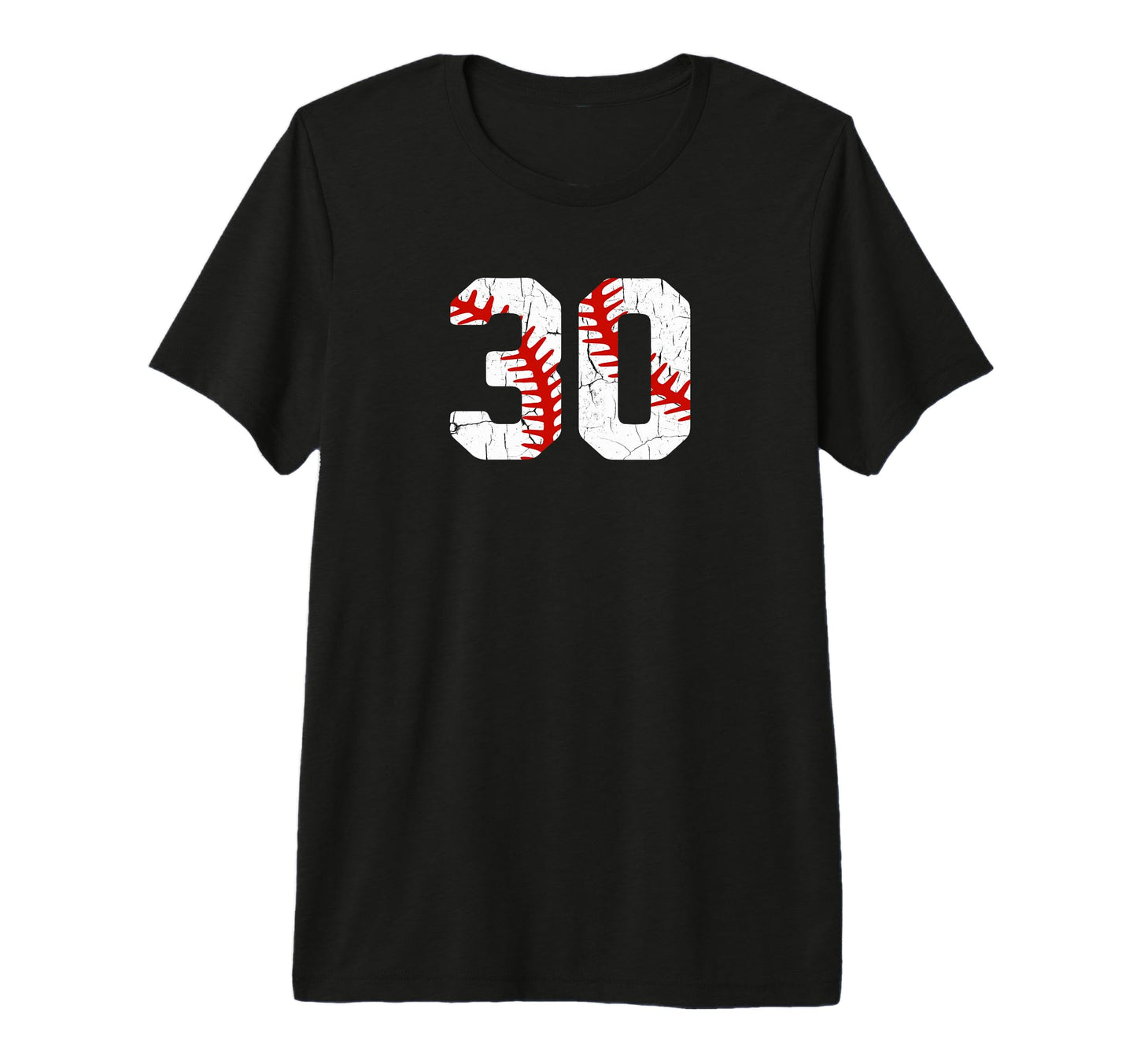 Baseball Player Jersey Number 30 30 T-Shirt - Casual Everyday Wear Unisex - T-Shirt, Sweatshirt, Hoodie