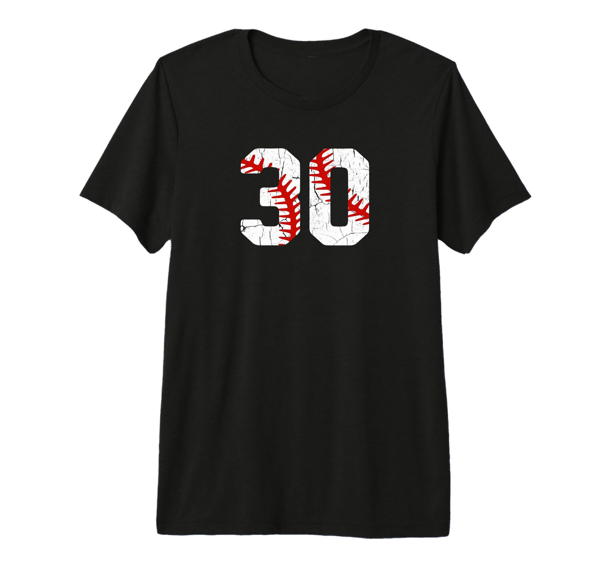 Baseball Player Jersey Number 30 30 T-Shirt - Casual Everyday Wear Unisex - T-Shirt, Sweatshirt, Hoodie