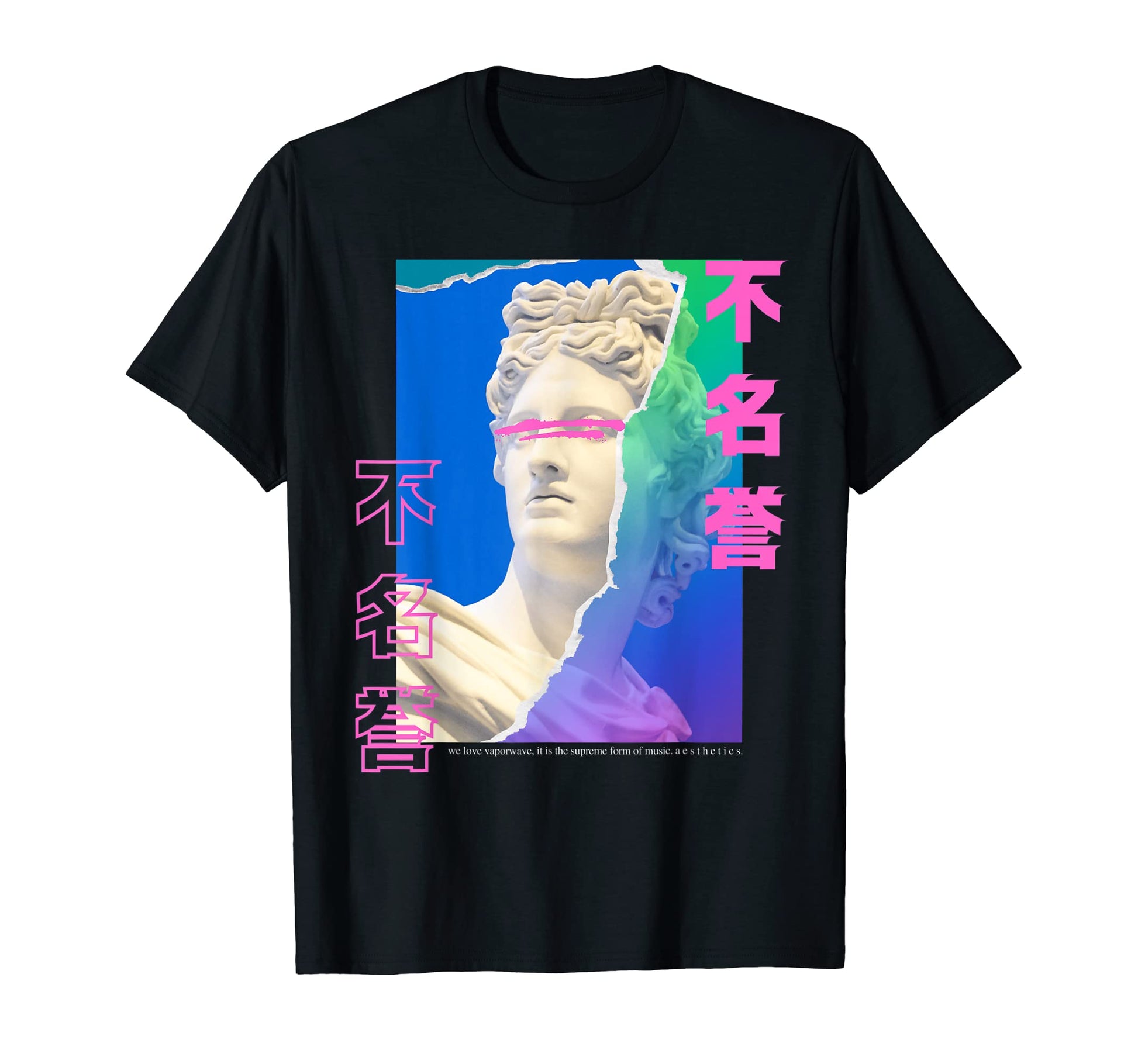 Renaissance Bust Vaporwave Aesthetic T-Shirt - Novelty Apparel for Adults - T-Shirt, Sweatshirt, Hoodie