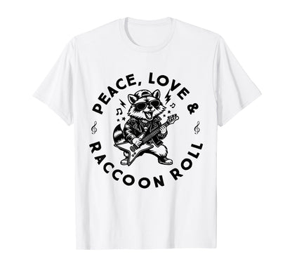 Raccoon Rock And Roll Music Raccoon T-Shirt - Novelty Apparel Unisex - T-Shirt, Sweatshirt, Hoodie