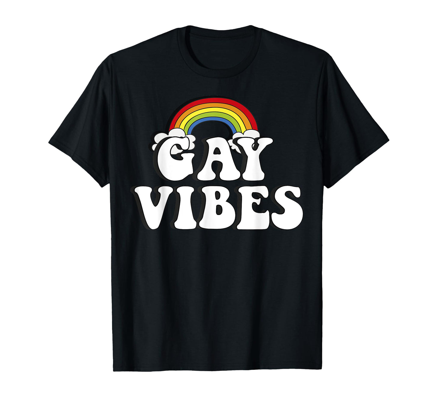 Lgbt Rainbow Gay Vibe T-Shirt - Trendy Graphic for Adults - T-Shirt, Sweatshirt, Hoodie