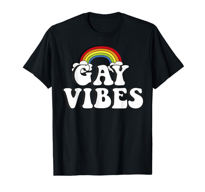 Lgbt Rainbow Gay Vibe T-Shirt - Trendy Graphic for Adults - T-Shirt, Sweatshirt, Hoodie