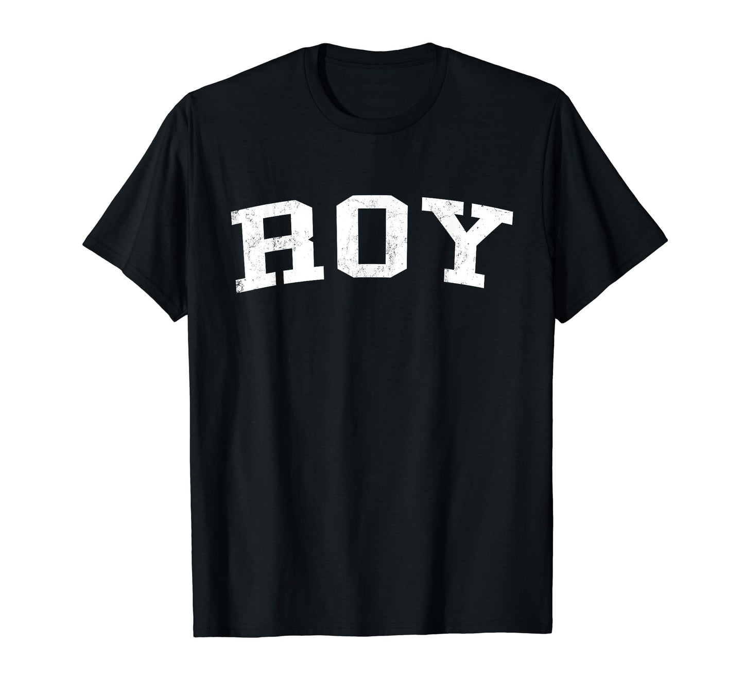 Roy Ut Distressed White Varsity T-Shirt - Novelty Apparel for Adults - T-Shirt, Sweatshirt, Hoodie