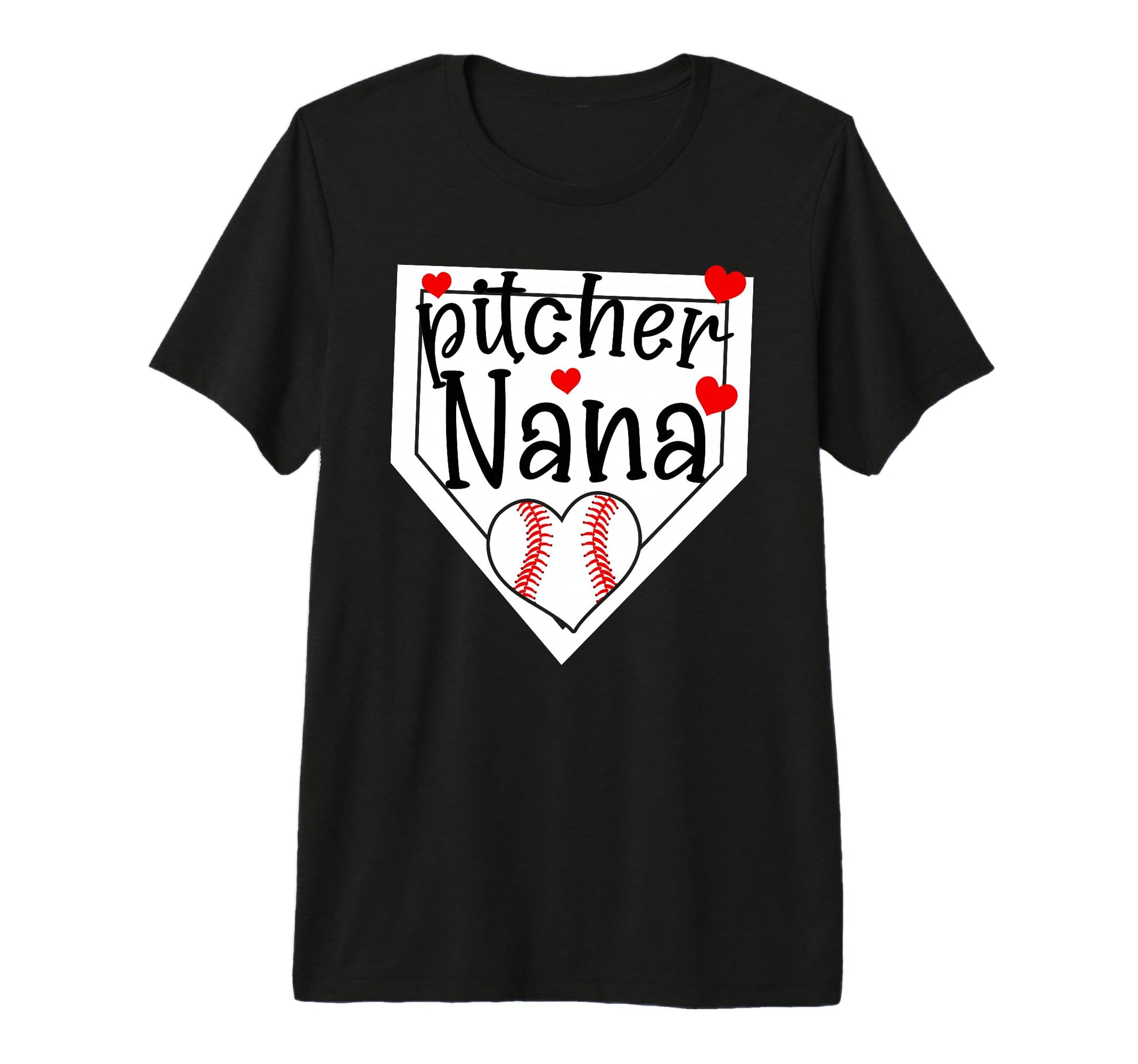 Baseball Pitcher Nana Grandma Nana T-Shirt - Aesthetic Graphic Unisex - T-Shirt, Sweatshirt, Hoodie