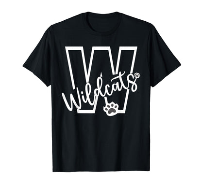 Wildcats School Sports Fan Team Spirit T-Shirt - Minimalist Print Unisex - T-Shirt, Sweatshirt, Hoodie