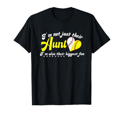 Their Biggest Fan Softball T-Shirt - Casual Everyday Wear Men Women - T-Shirt, Sweatshirt, Hoodie