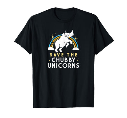 Save Chubby Unicorns Rainbow Gifts T-Shirt - Unique Graphic for Adults - T-Shirt, Sweatshirt, Hoodie