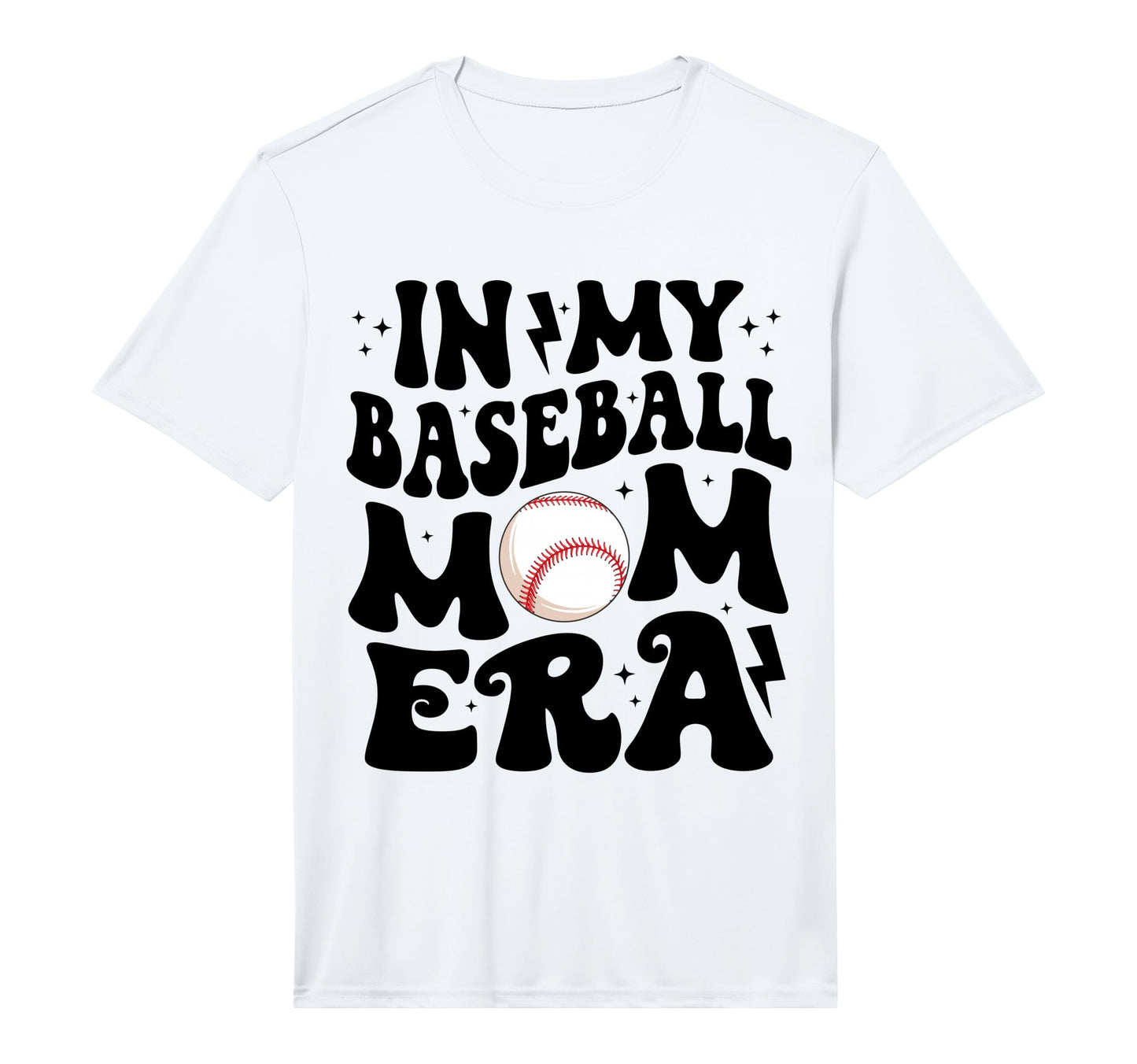 Mens My Baseball Mom Era Groovy T-Shirt - Aesthetic Graphic Unisex - T-Shirt, Sweatshirt, Hoodie