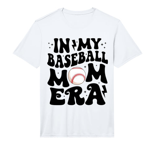 Mens My Baseball Mom Era Groovy T-Shirt - Aesthetic Graphic Unisex - T-Shirt, Sweatshirt, Hoodie