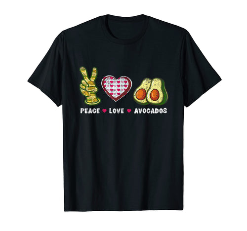 Peace Love Avocados T-Shirt - Minimalist Print for Adults - T-Shirt, Sweatshirt, Hoodie