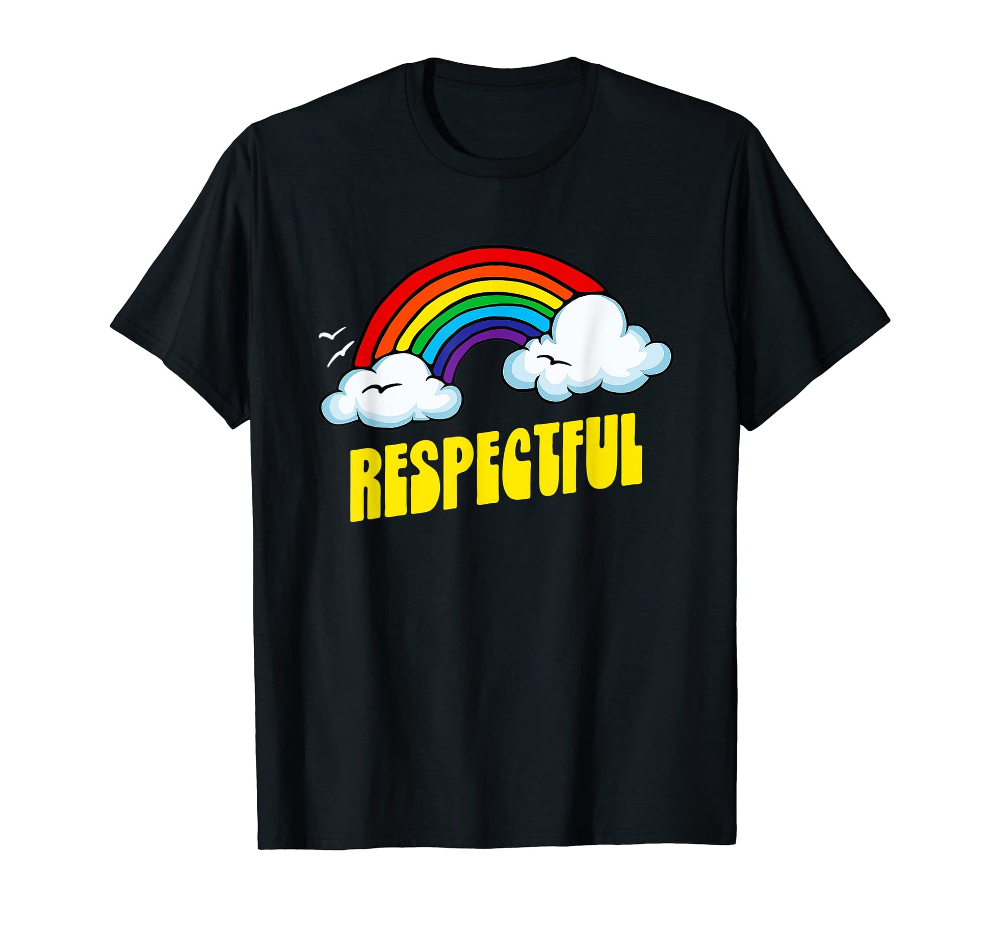 Respectful Funny Sarcastic Rainbow T-Shirt - Streetwear Style for Adults - T-Shirt, Sweatshirt, Hoodie