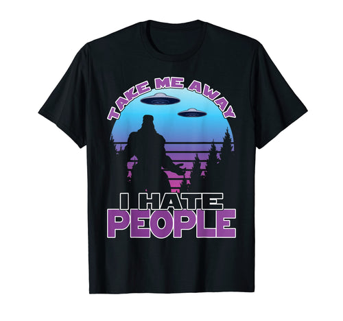 Funny Bigfoot Sasquatch Alien Vaporwave T-Shirt - Unique Graphic Unisex - T-Shirt, Sweatshirt, Hoodie
