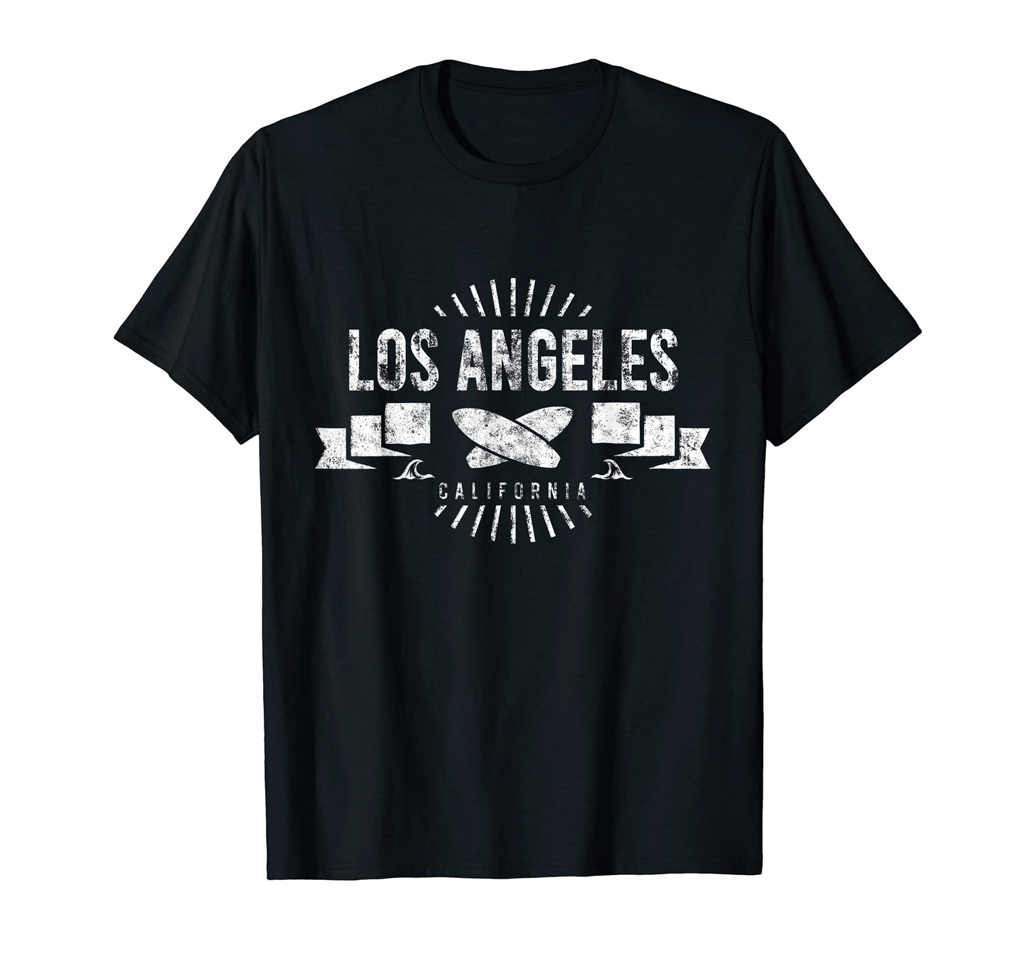 Los Angeles Surf Surfing Surfboard T-Shirt - Unique Graphic for Adults - T-Shirt, Sweatshirt, Hoodie