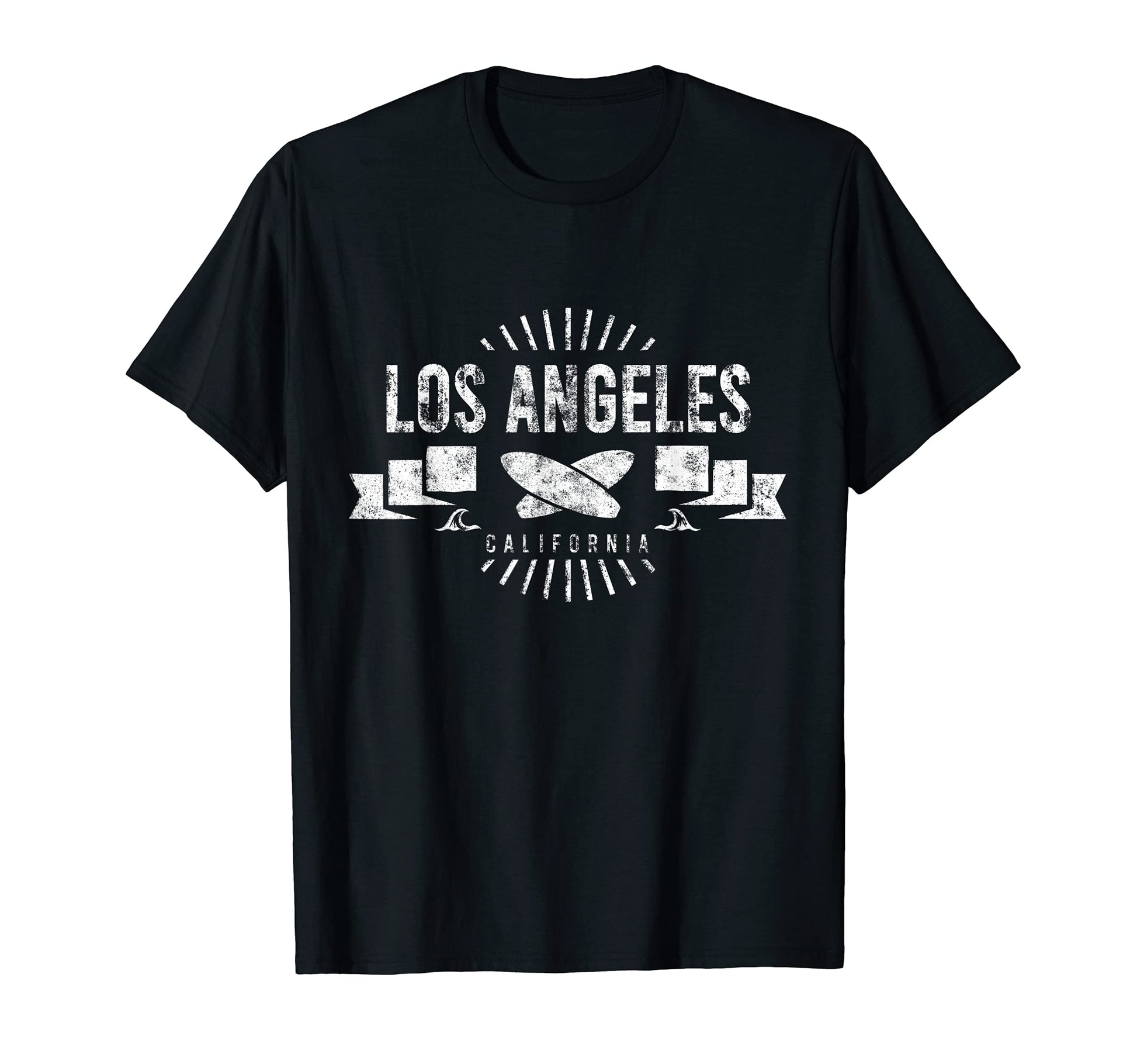 Los Angeles Surf Surfing Surfboard T-Shirt - Unique Graphic for Adults - T-Shirt, Sweatshirt, Hoodie