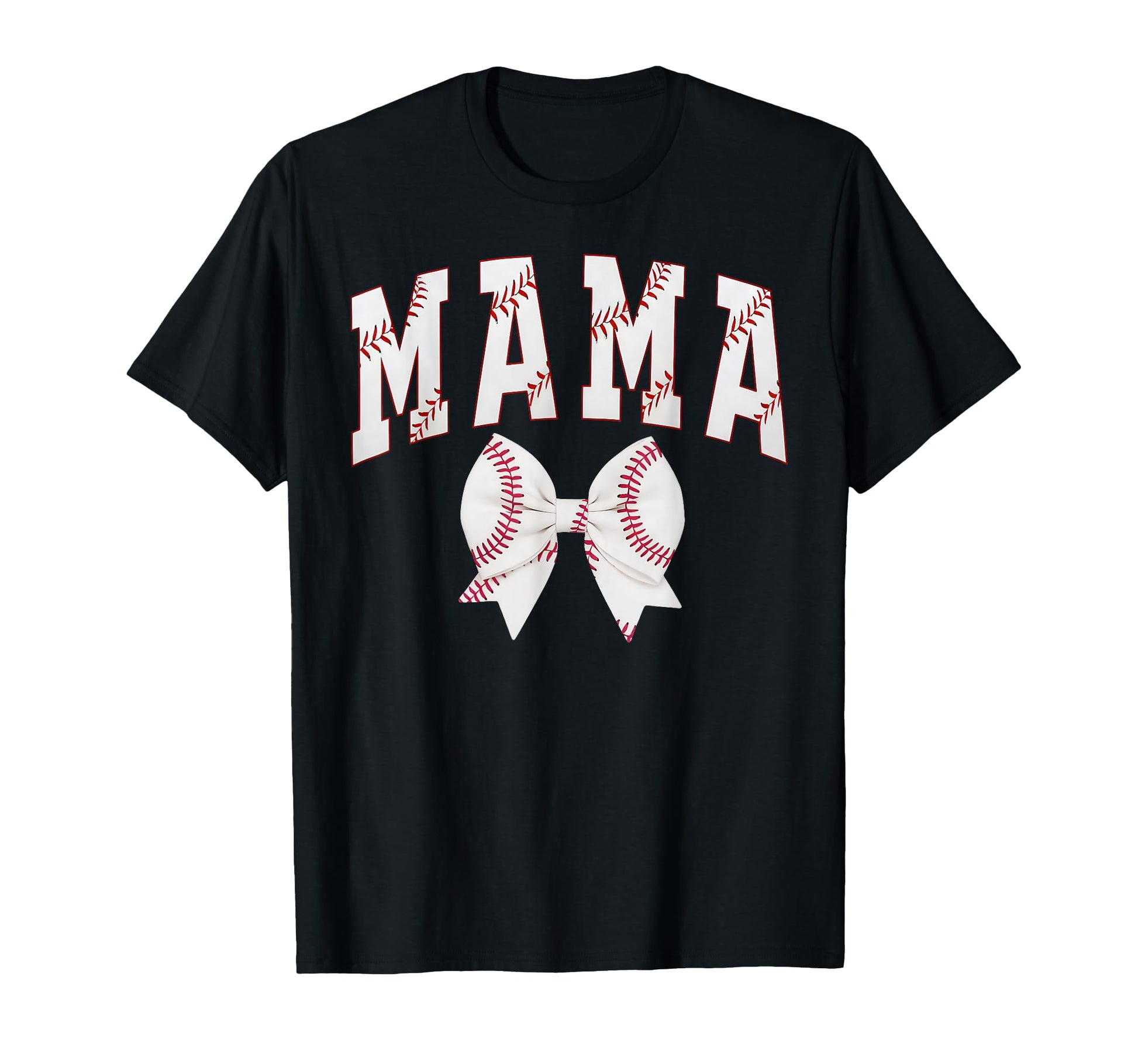 Mama Baseball Bow Funny Coquette T-Shirt - Fun Novelty Design Unisex - T-Shirt, Sweatshirt, Hoodie