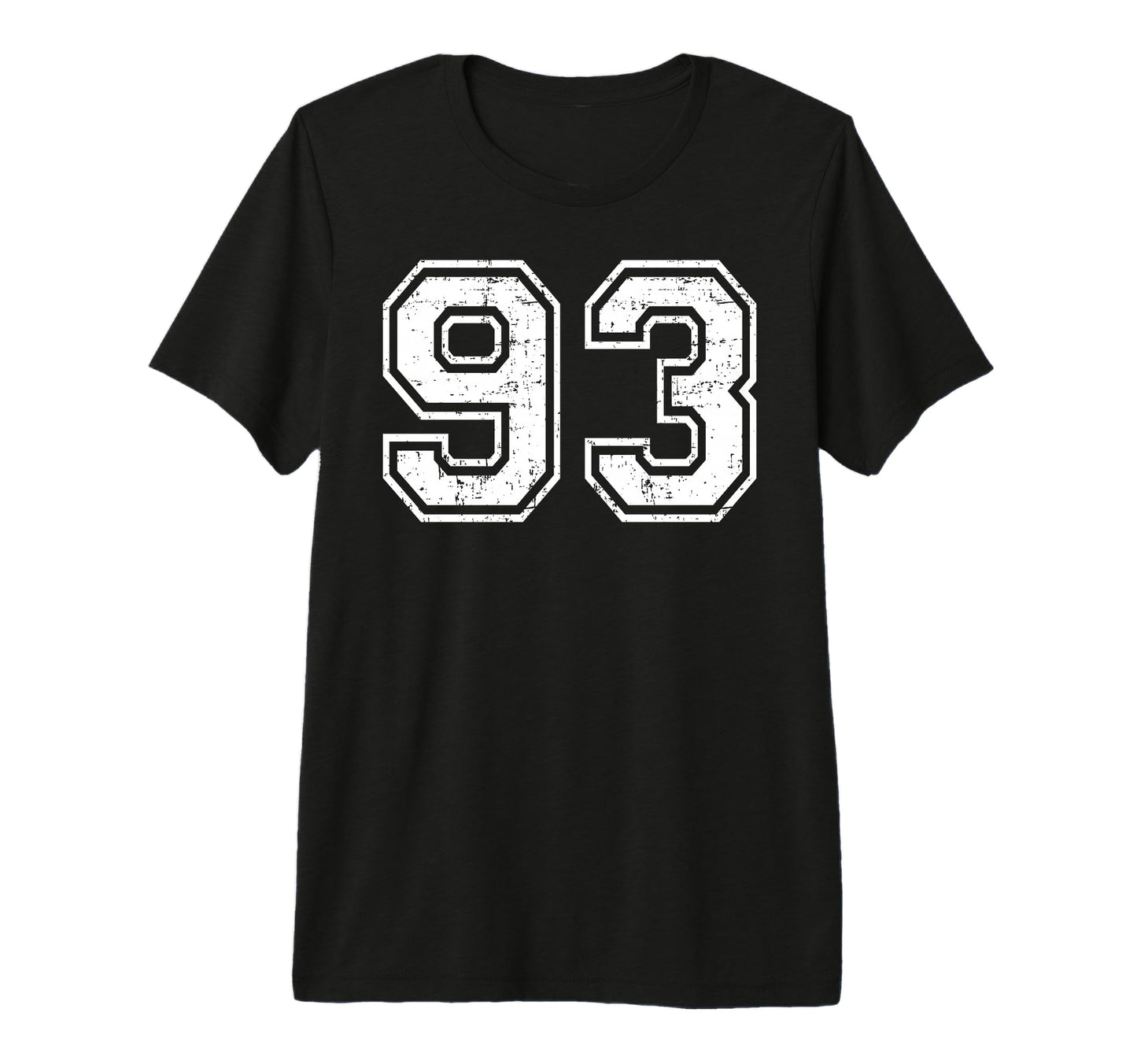 93 Number Ninety Three Team Sports T-Shirt - Custom Art Print Unisex - T-Shirt, Sweatshirt, Hoodie