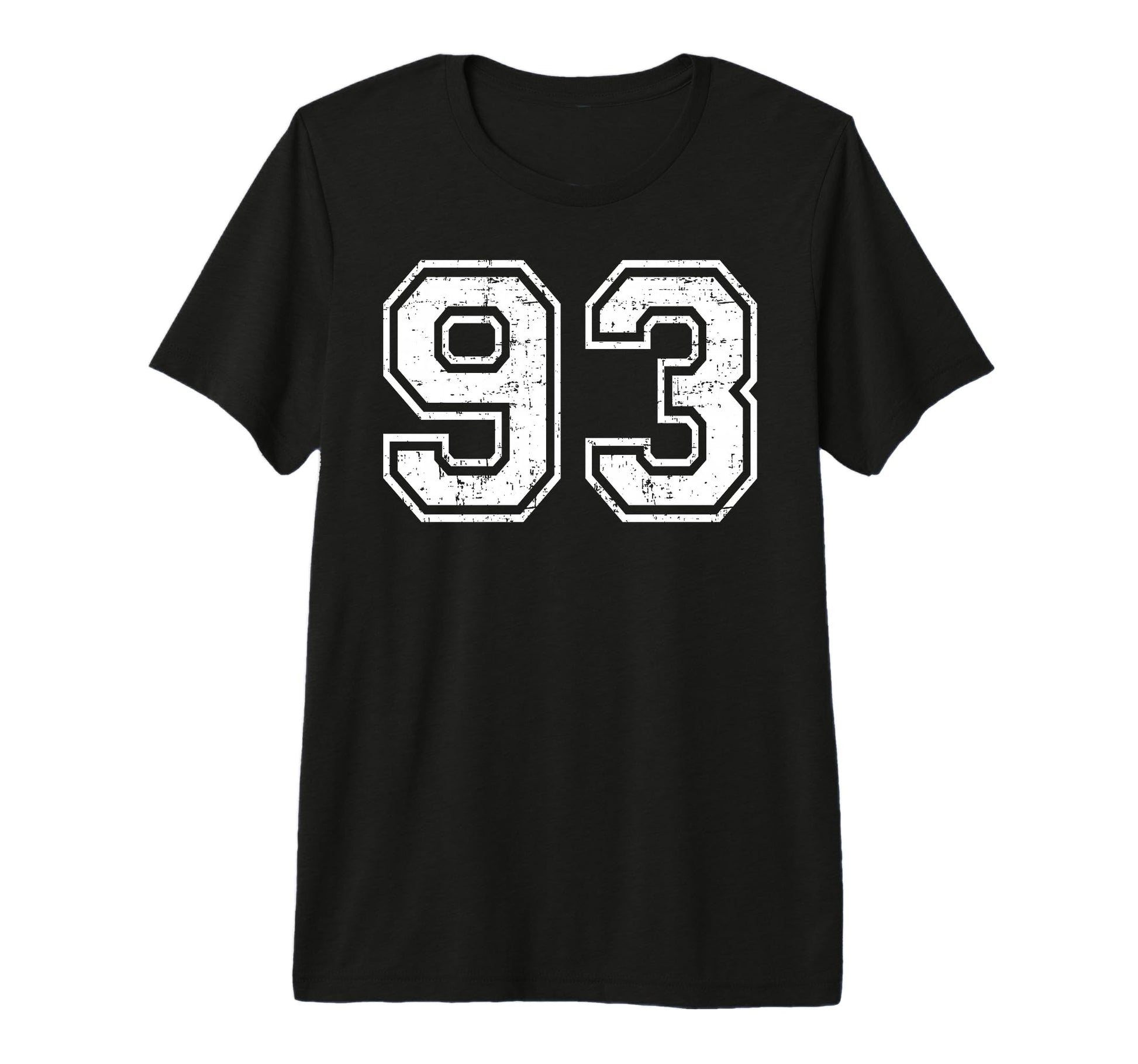 93 Number Ninety Three Team Sports T-Shirt - Custom Art Print Unisex - T-Shirt, Sweatshirt, Hoodie
