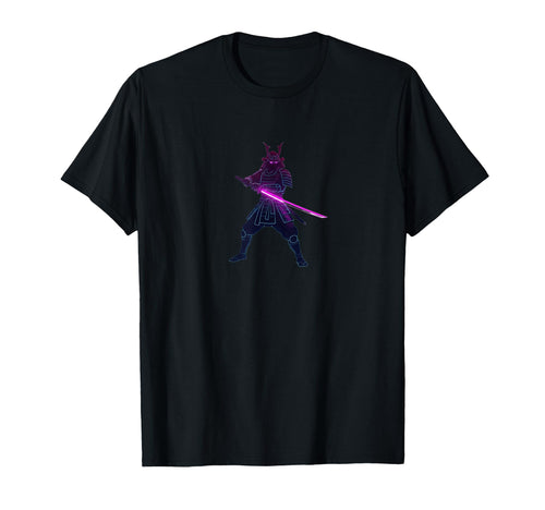 Synthwave Samurai Retrowave T-Shirt - Casual Everyday Wear Unisex - T-Shirt, Sweatshirt, Hoodie