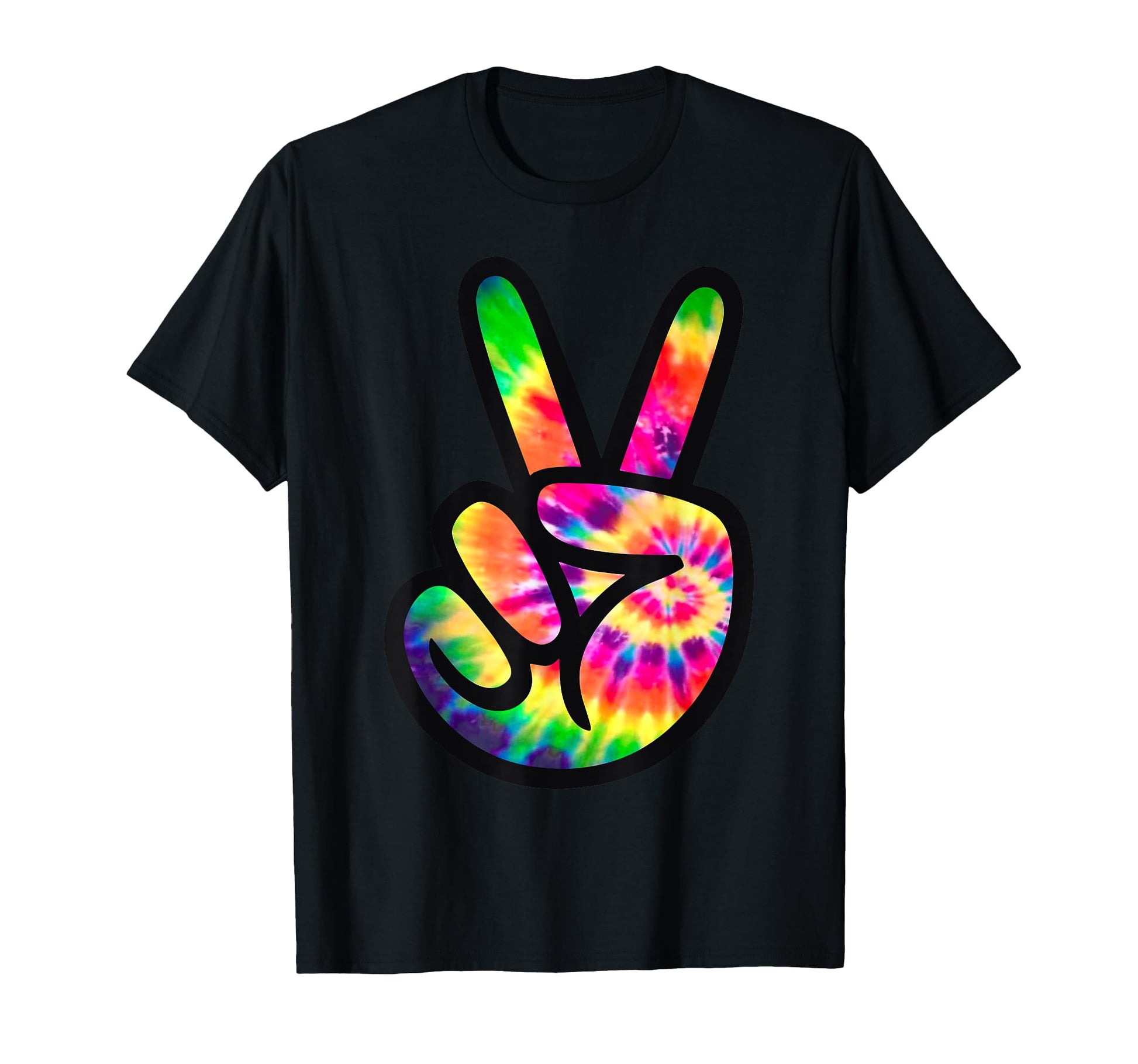 Tie Dye Peace Sign Costume Peace T-Shirt - Fun Novelty Design for Adults - T-Shirt, Sweatshirt, Hoodie