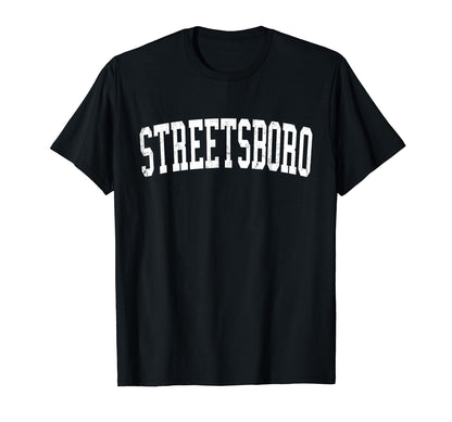 Streetsboro Oh Distressed White T-Shirt - Novelty Apparel for Adults - T-Shirt, Sweatshirt, Hoodie